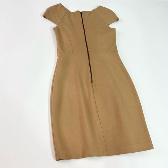 Jason Wu Sheath Dress Women's 2 Brown Cap Sleeves Back Zipped Resort 2010 - Picture 7 of 8